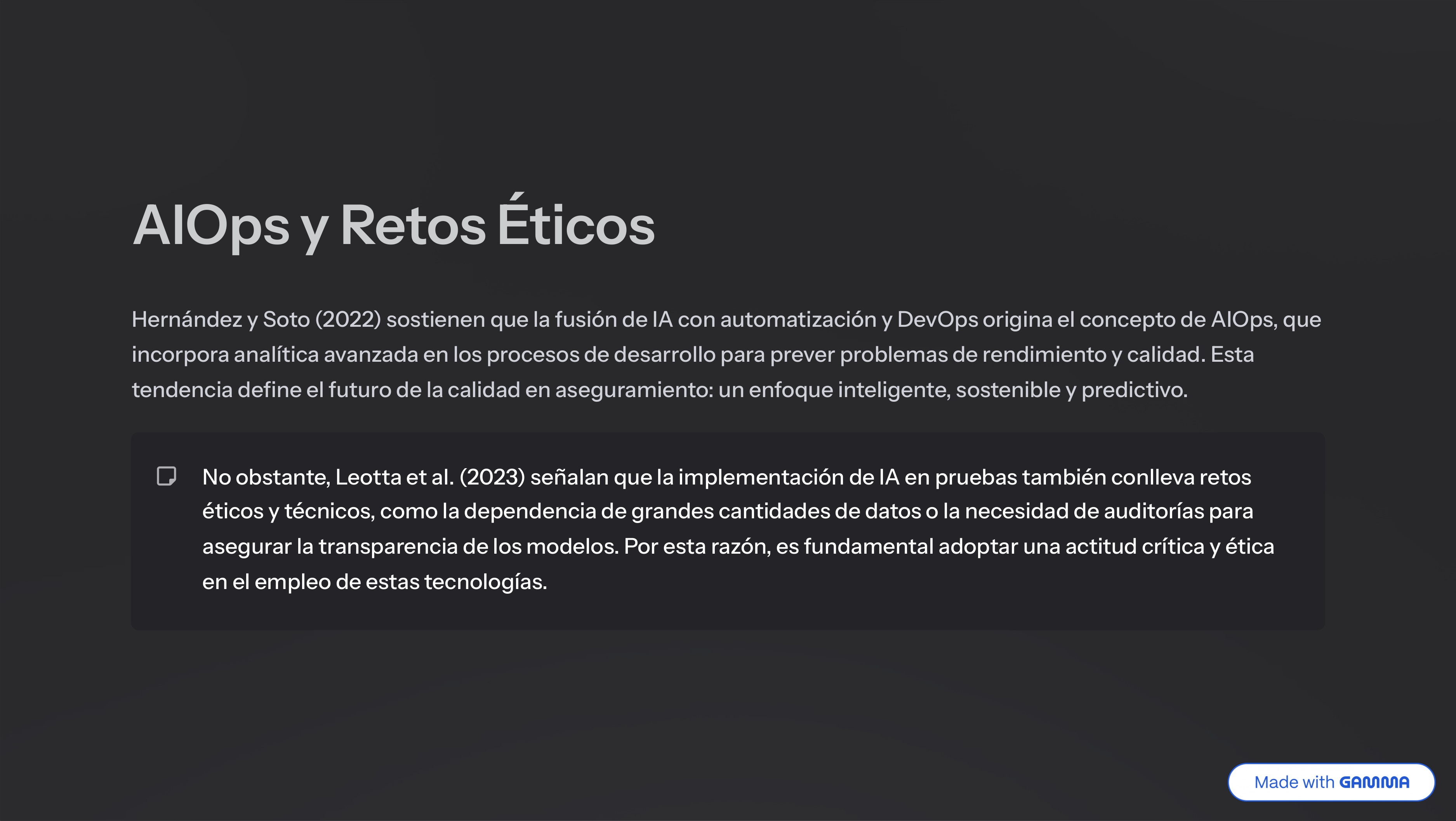 Diapositiva 8 de la presentación del ensayo