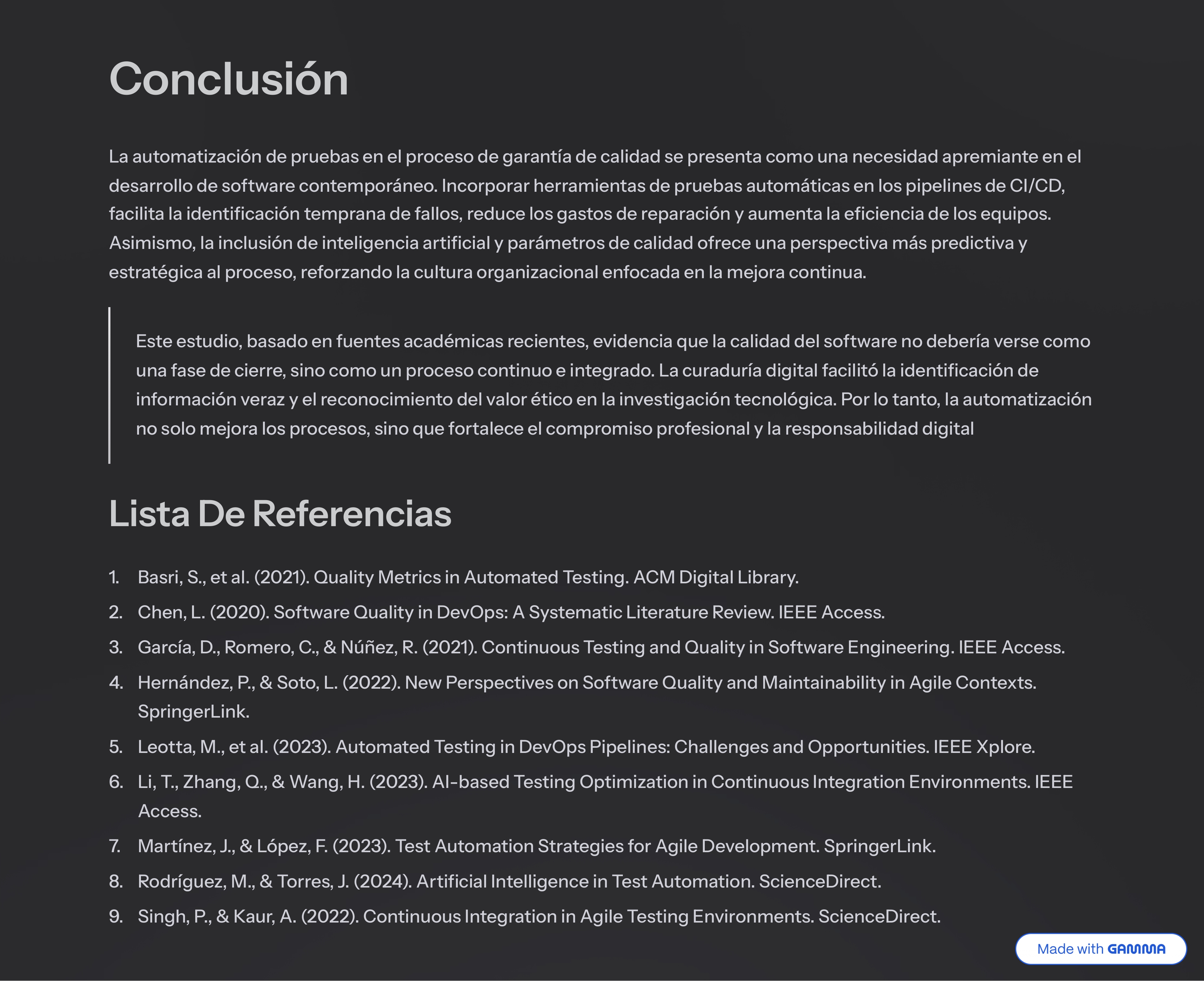 Diapositiva 10 de la presentación del ensayo